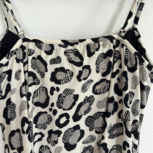 Miraclesuit Tankini Top 12 Animal Print Jubilee Flyaway Slimming Swim - Picture 6 of 11